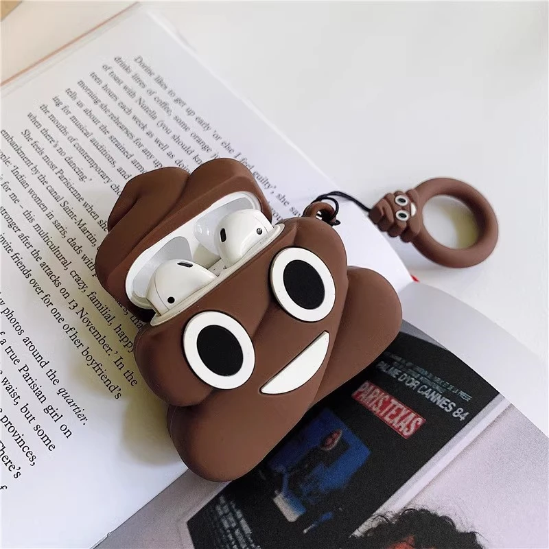 For Airpods 3 Case 2023 Funny 3D Poop Case For Airpods 3rd Generation Case Soft Bluetooth Earphone Case For Apple Airpods