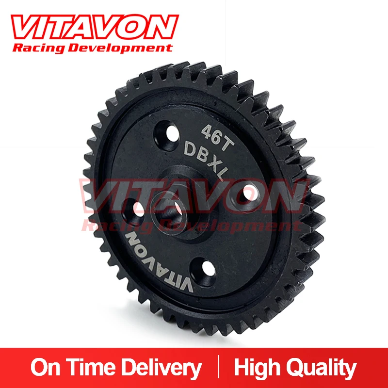 VITAVON DBXL CNC 45# HD 1.5Mod Center Diff 46T Spur Gear 8mm wide