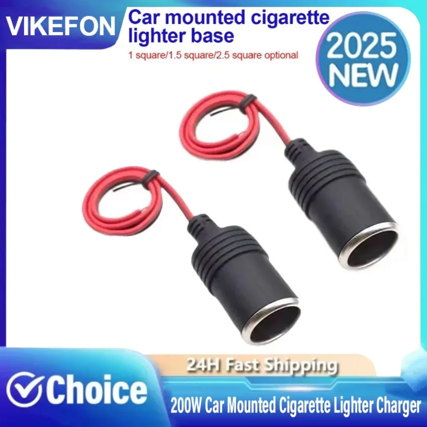 Neue 12V 18A Max 200W Weibliche Auto Zigarette Leichter Ladegerät Kabel Buchse Stecker Stecker Adapter Universal 1pc