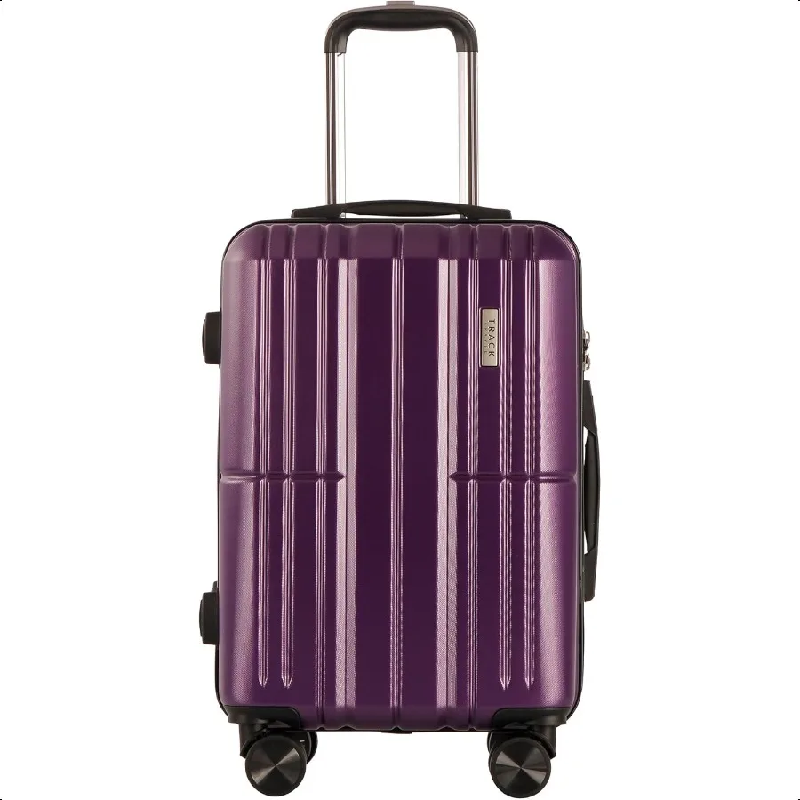 

1 Piece Carry on Lage ABS+PC Hardshell TSA Lock Aluminum Trolley Spinner Wheels Purple 1 Piece