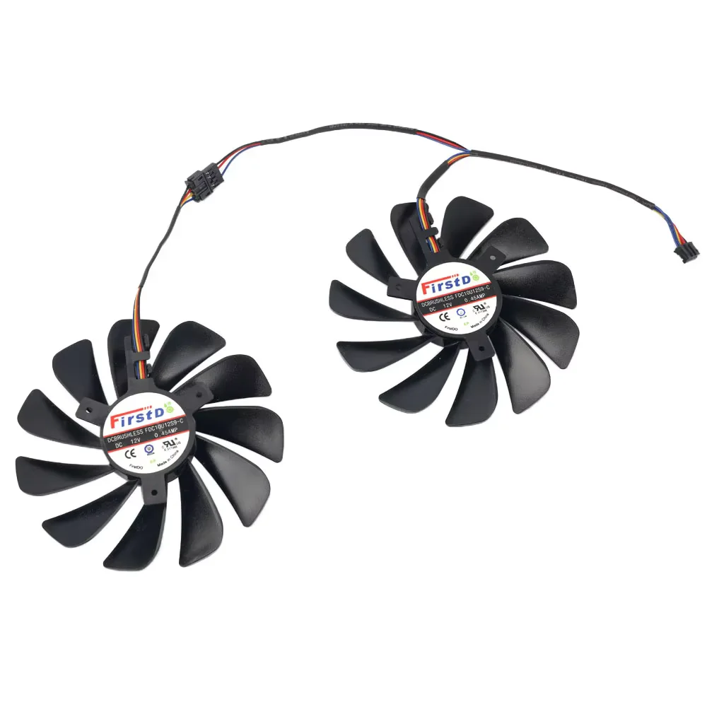 Video Card Fan for XFX RX 5500 XT 5600 XT THICC II PRO 95MM FDC10U12S9-C RX5500XT RX5600XT GPU Fan