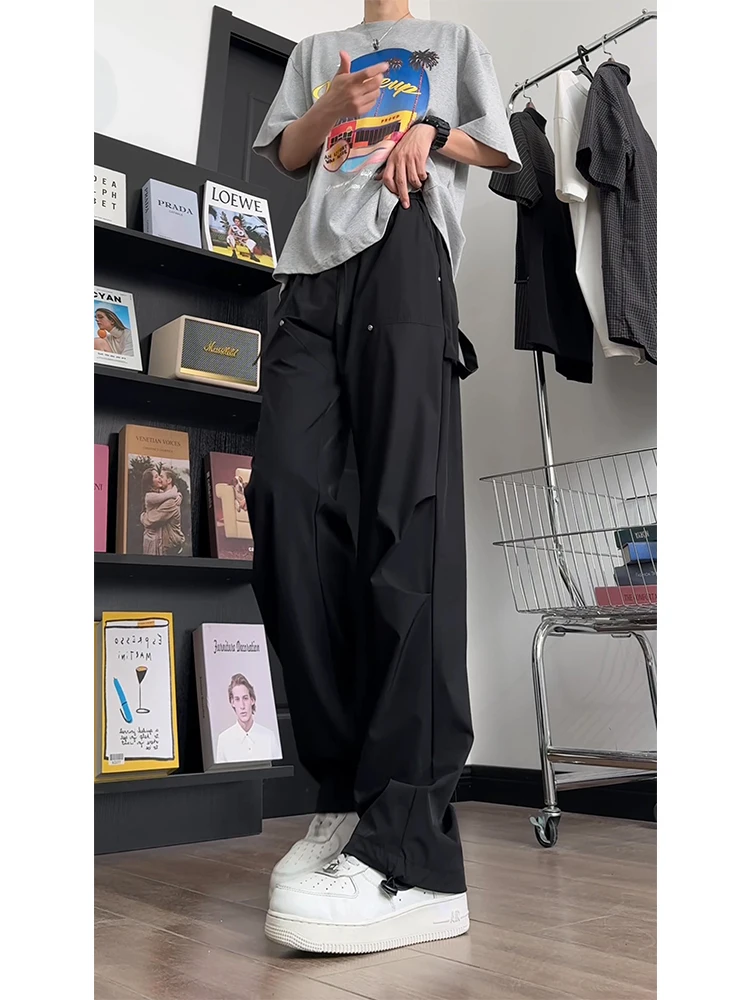 

Ice Silk Workwear Pants Men's Summer Thin Sle Paratrooper Pants Logging Pants Sports Qui Dry Tactical Pants Straight Leg ...