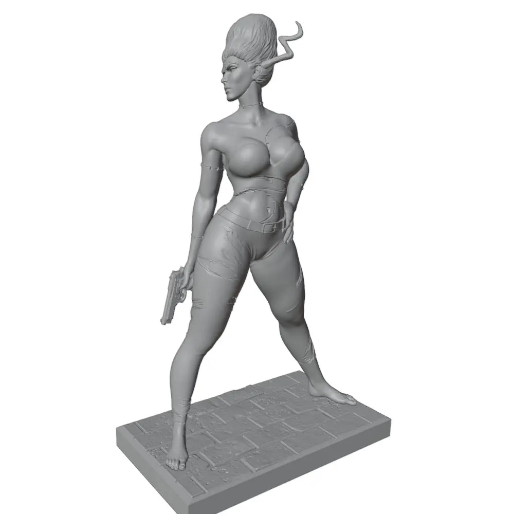 75/100/120/150mm Sexy Girl Resin Model Kits GK Miniature 3D Printed Gray Model Figurine DIY Doll Model Unassembled And Unpainted