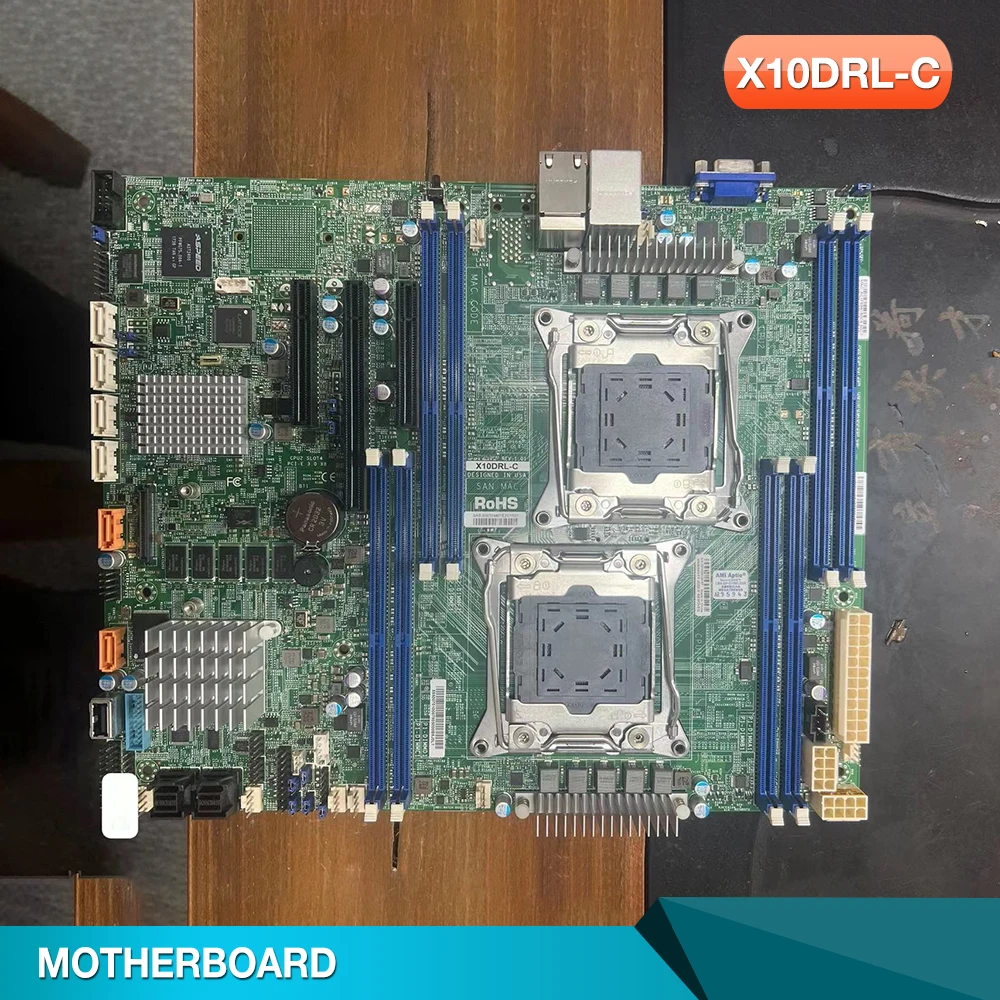 

X10DRL-C для материнской платы Supermicro с двумя разъемами R3 LGA 2011, поддержка процессора Xeon E5-2600 v4/v3 Family