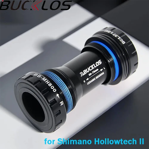Imagen 1 del producto BUCKLOS soporte inferior de bicicleta rodamiento de cerámica BB MTB bicicleta de carretera BB68/73mm soporte inferior 24mm BSA roscado sellado BB piezas de bicicleta