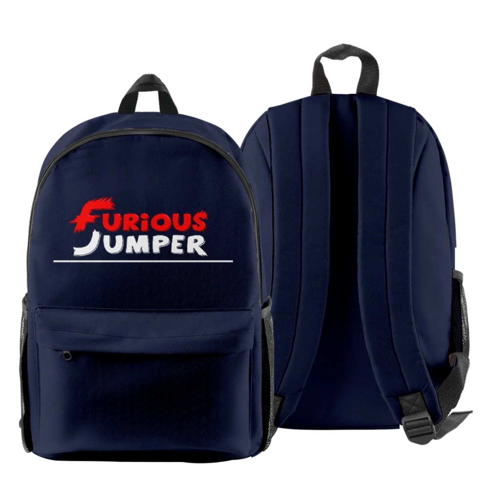 Furious Jumper Zip Pack zaino Casual con cerniera Streetwear Harajuku zaino Oxford borsa con cerniera in tessuto zaini per Laptop