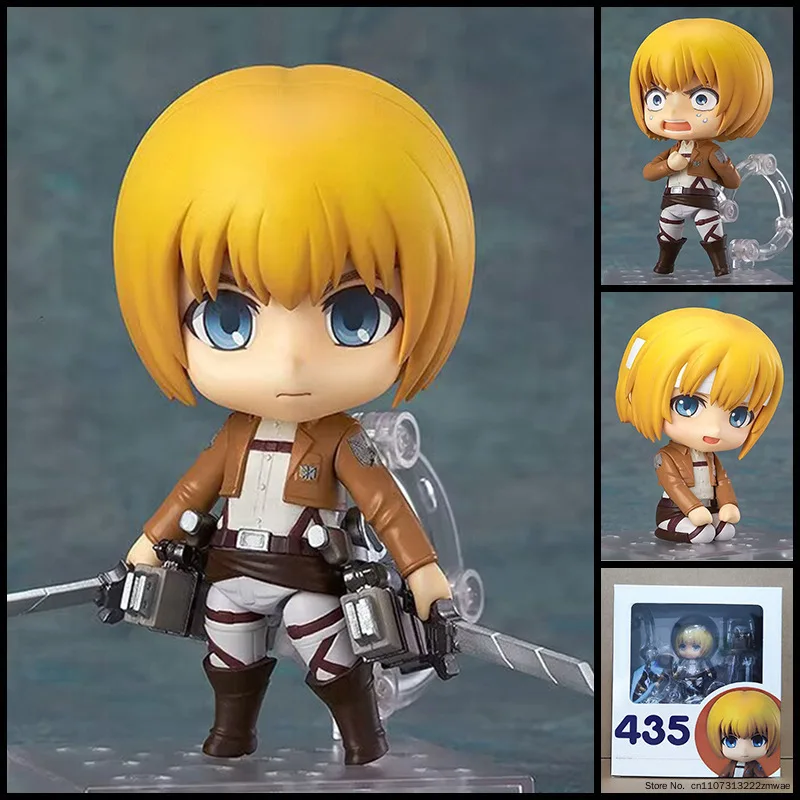 435 Attack On Titan Armin Arlert Articulated Replaceable Face Pvc Figure Box Packed Desktop Display Ornament Collectible Model