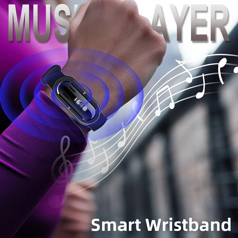 Pulseira inteligente sono smartwatch sem fio bluetooth alto-falante relógio esportes ao ar livre música pulseira de ruído branco