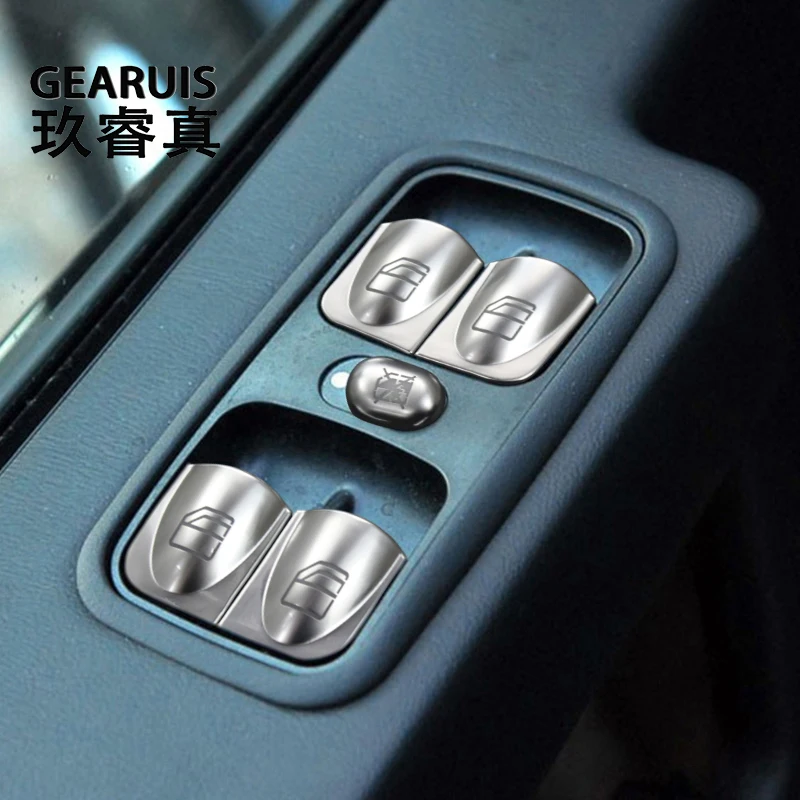 For Mercedes Benz G Class W463 2004-2011 Car Styling Armrest Window Glass Lift Control Panel Frame decoration Cover Sticker Trim