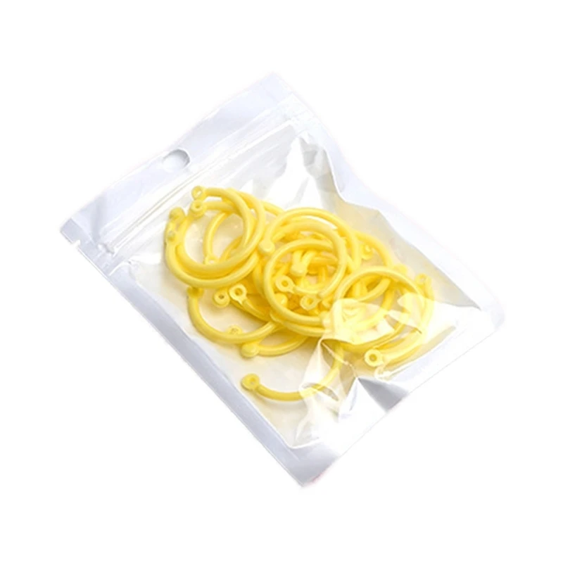 Loose Leaf Binder Rings for Keychains,Card Rings,Clip Rings for Book Rings,School,Home or Office Flexible Binder Rings