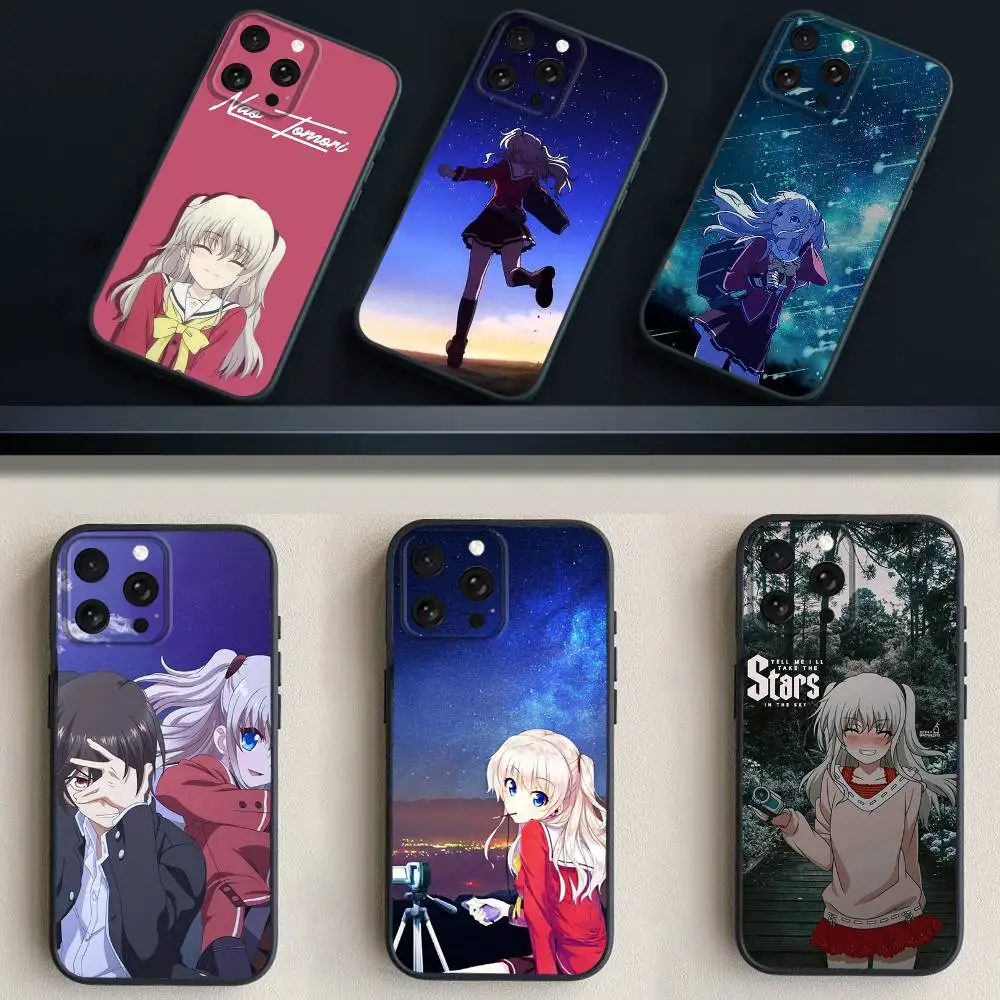 C-Charlotte Phone Case For iPhone 17,16,15,14,13,12,11 Plus,Pro Max,XS,X,XR,SE,Mini,8,7,Soft Silicone Black Cover #1