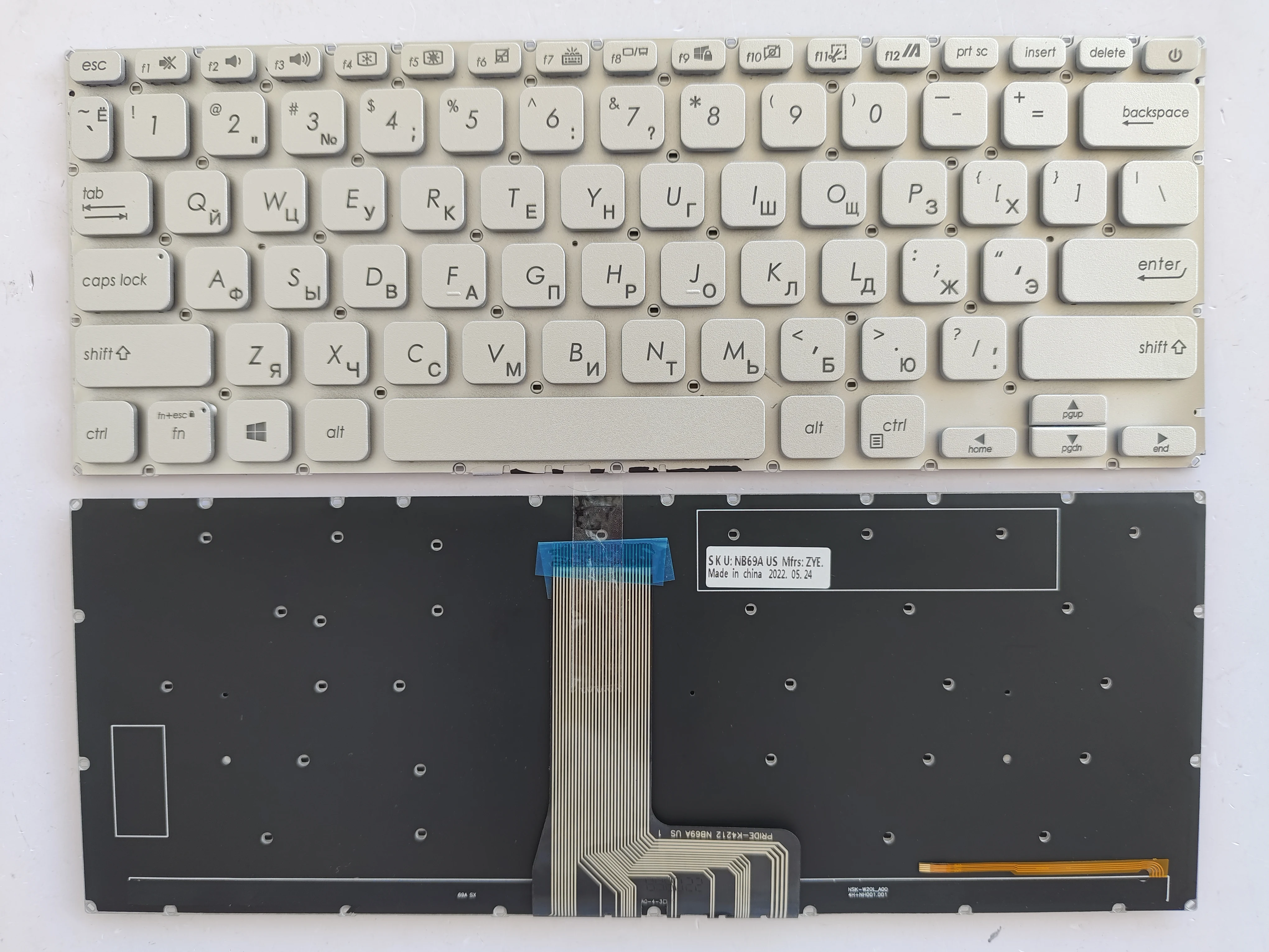 RU Layout for Asus R424 X409F P409J R409F R409J A412FL A409M R423 X409J Laptop Keyboard