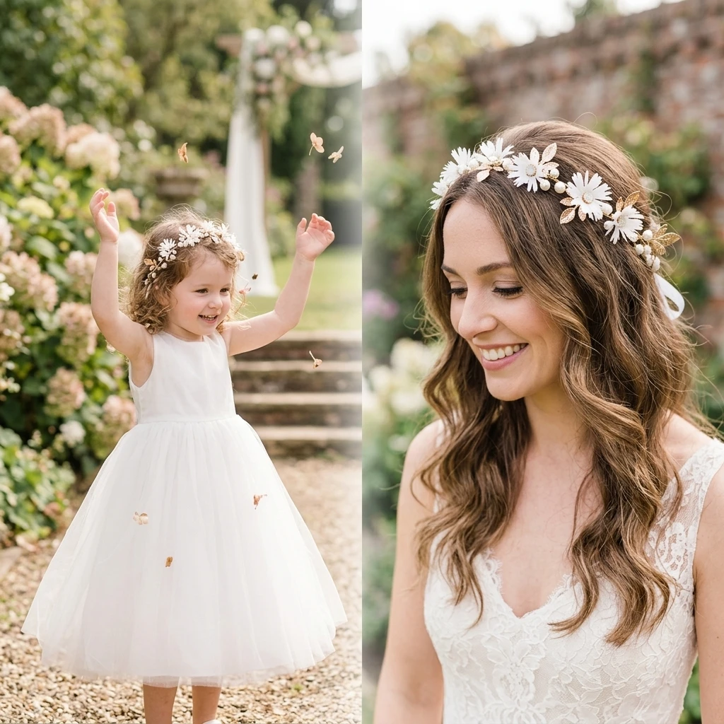 

Exquisite Flower Headband For Women Outdoor Travel Photography Headwear Light Luxury Pearl Floral Hair Hoop Hair Accessories