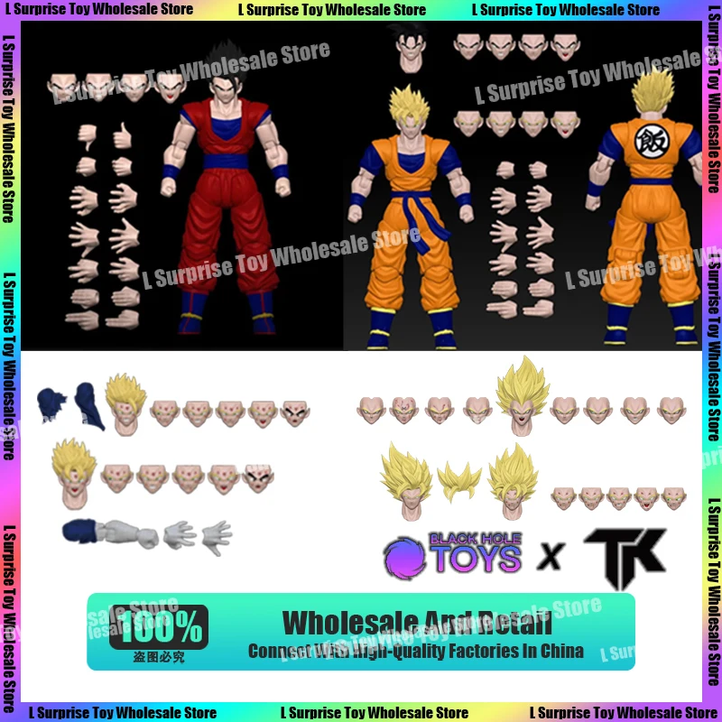 

Black Hole TK Custom Dragon Ball Z SHF Super Saiyan Son Goku Son Gohan Vegeta Head Accessories Anime Action Figures Gifts Toys