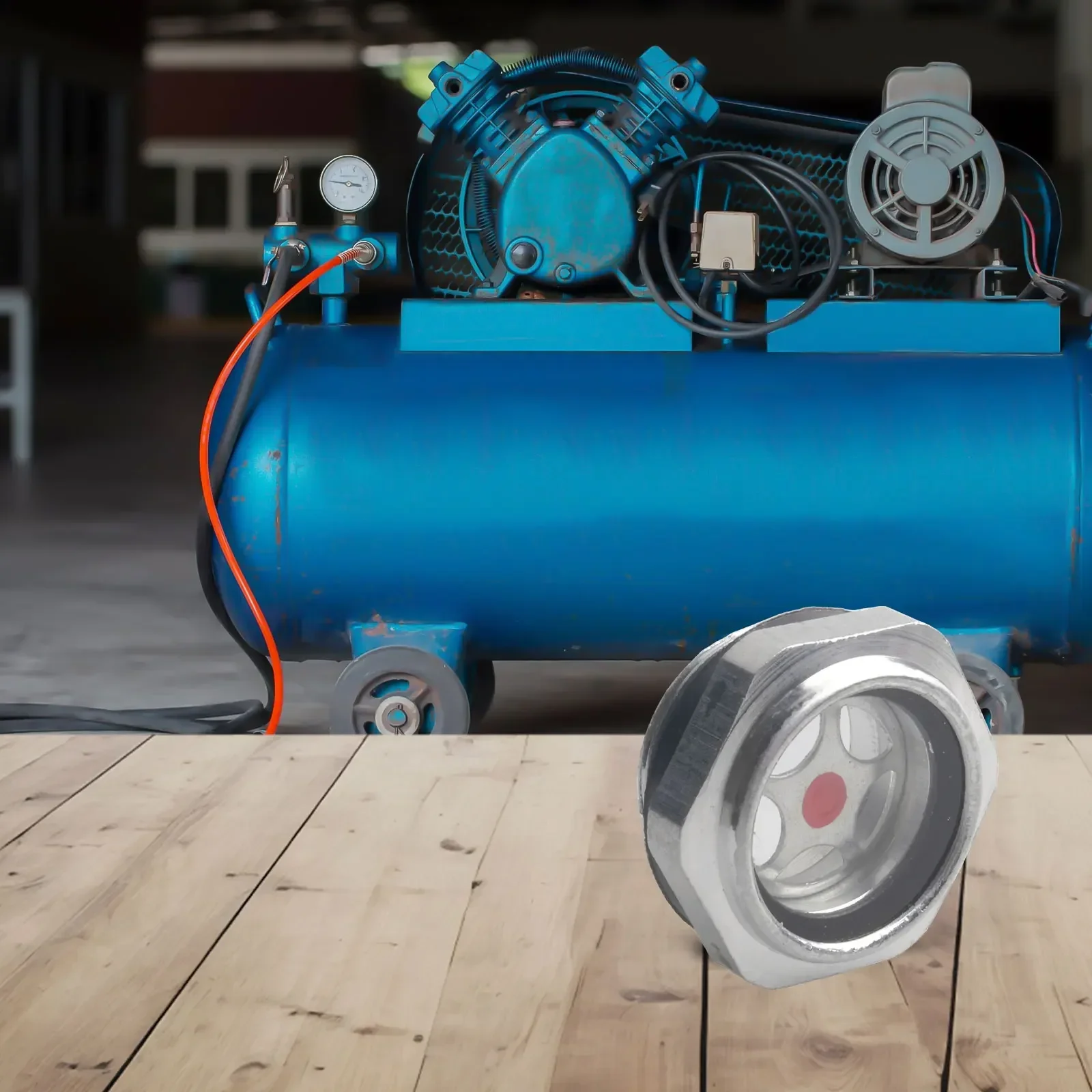 Vidro Temperado Compressor De Ar Óleo Vista Vidro, Alumínio Óleo Nível Gauge, Equipamentos Metalurgia, Peças De Reposição, Ferramentas, G 3/4"
