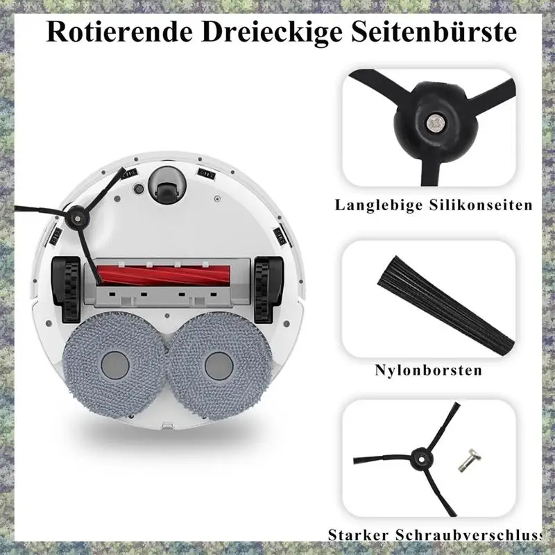 

WON Accessory Replacement Part For Roborock Qrevo S/Qrevo Pro/Qrevo Maxv Vacuum Cleaner, Main Brush, HEPA Filters, Dust Bags