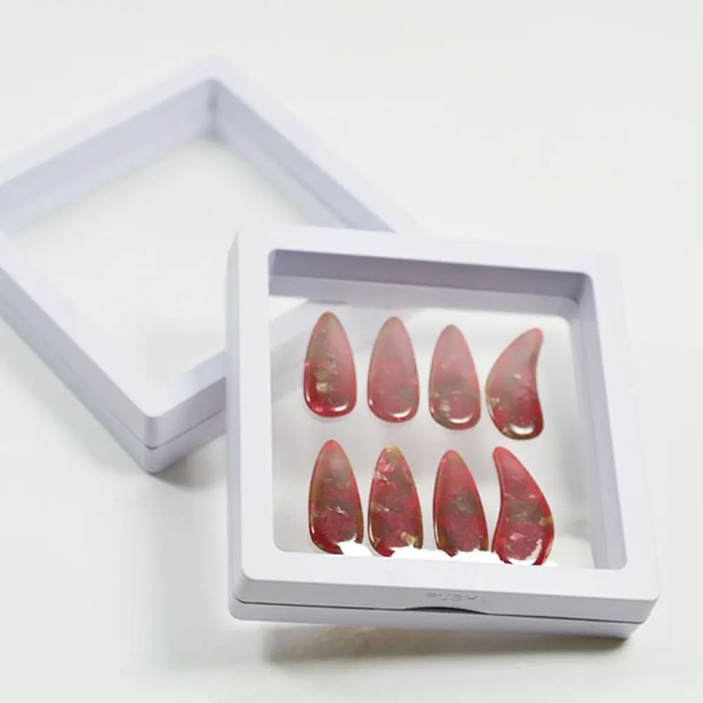 

2Pcs Nail Storage Box Durable Wear Resistant Portable Manicure Accessories ganizer Case For Earrings Nails Guitar Picks