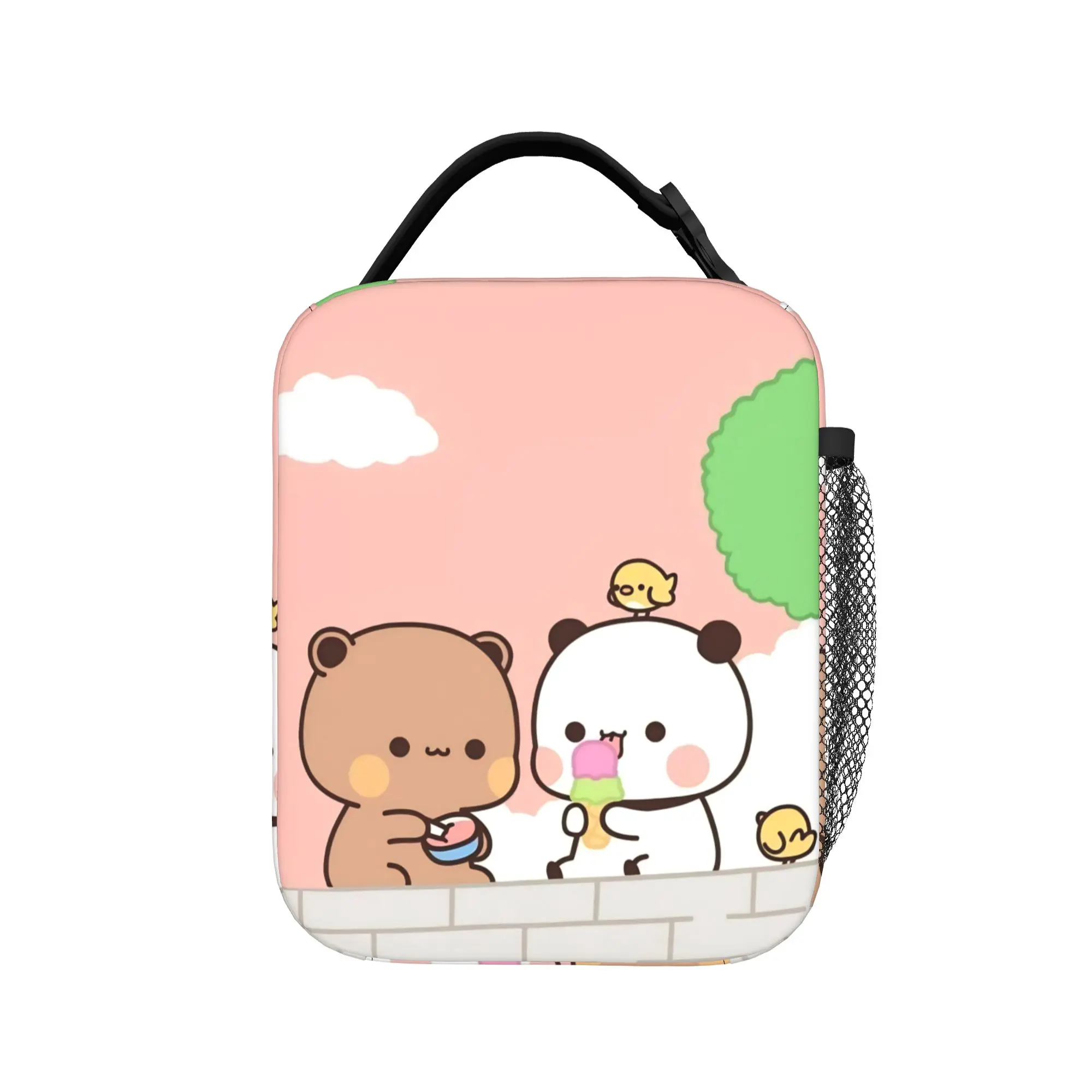 

Bubu Dudu Cute Cartoon Bear Lunch Bag Portable Insulated Lunch Box Girls School Graphic Cooler Bag Oxford Thermal Lunch Bags