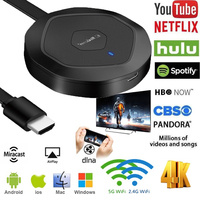 4K Mirror Screen Anycast Miracast AirPlay TV Stick 2.4G 5G Dual Wifi Wireless Display Receiver Dongle Mirascreen Stream Cast