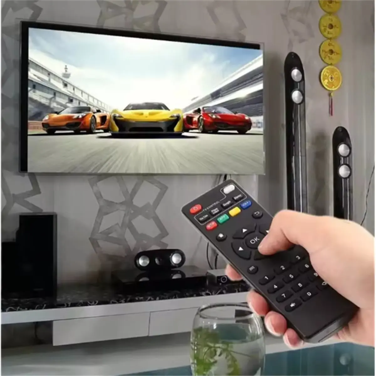 High Performance Android 14 Q2 Infrared Remote Control 8K Video BT5.0 Wifi6 for Fast Streaming Remote