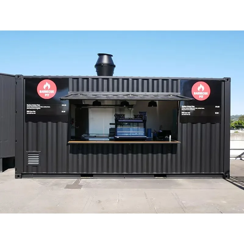 Outdoor Portable Container Coffee House Shop Factory Direct Sale Customized Kitchen Container Prefab Food Container Restaurant