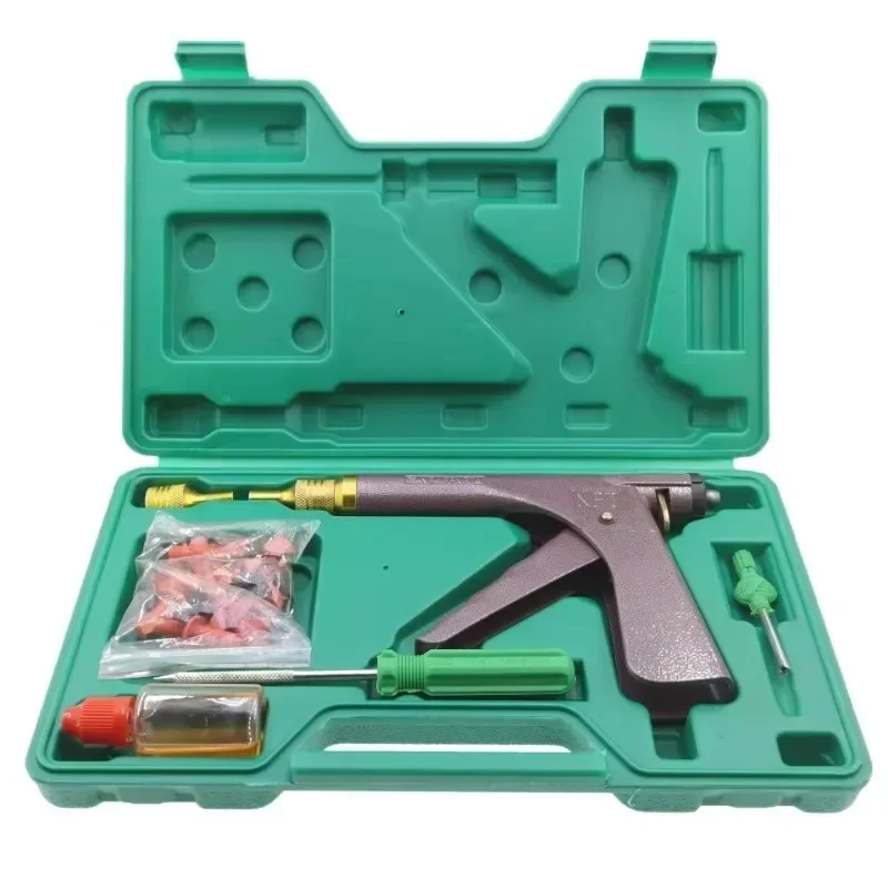 

LKJ для мотоцикла, вакуумный пистолет для ремонта шин, автомобильный блок для шин, протекающий воздух, комплект, авто велосипед, бескамерный ремонт шин, прокол, вилка для гаража