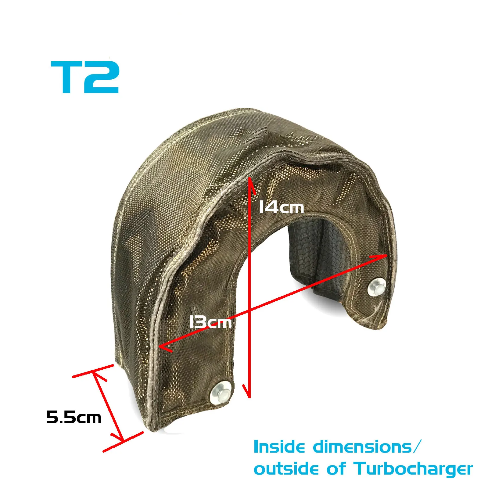 Turbo Cover Car T2 T3 T4 T6 Turbo Charger Heat Shield Cover 100% Titanium Turbine Cap Protection Wrap Racing Accessories