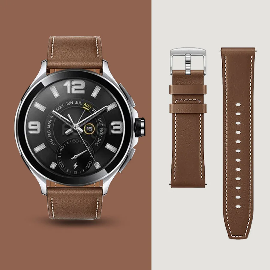 Leather Strap For Xiaomi Watch 2 Pro/S3/S1 Active/S2 42 46mm Smart Watch Band Replacement Bracelet For Mi Watch Color 2 Correa