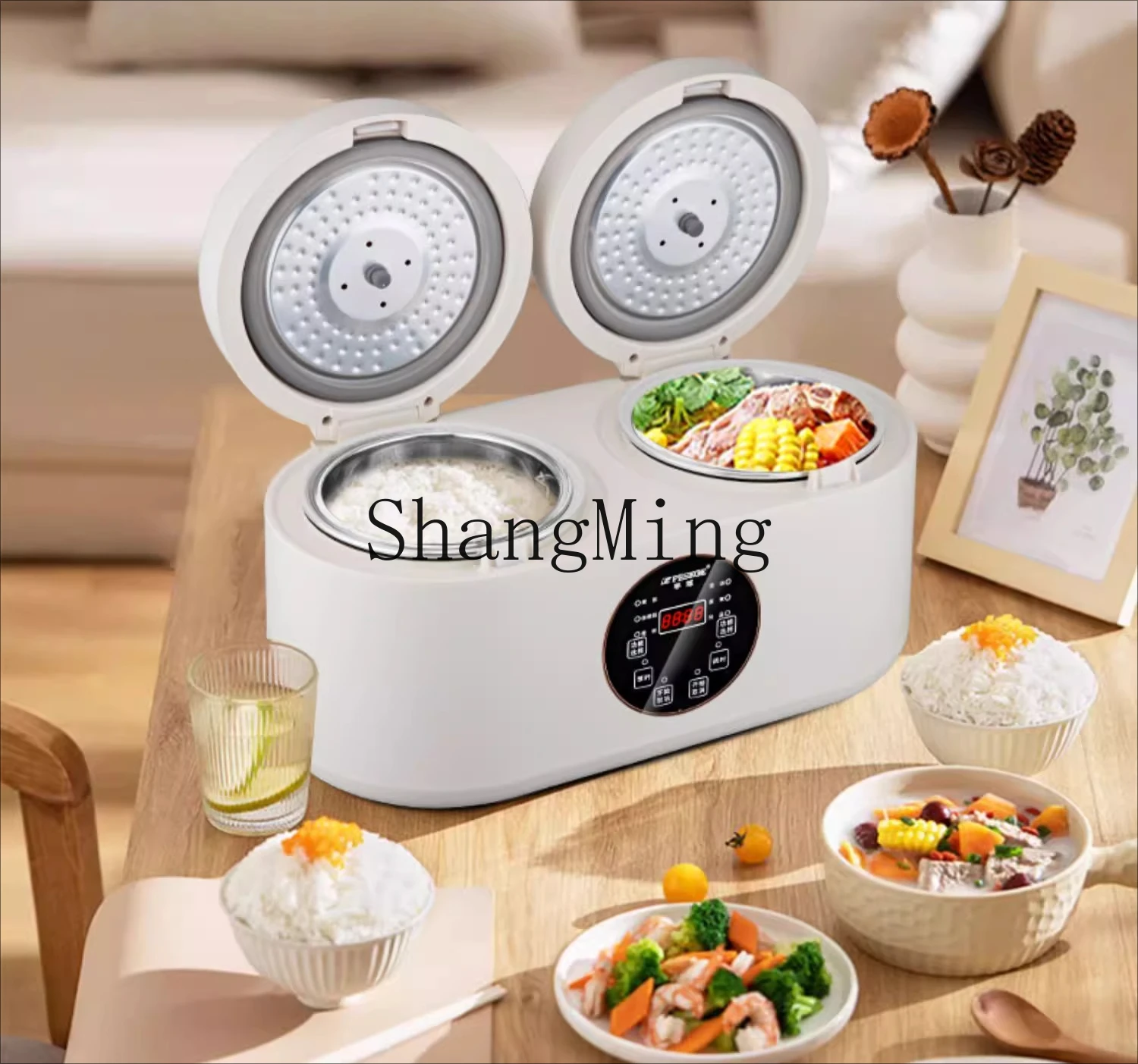 ZYY appuntamento cronometraggio fornello di riso intelligente pentola per zuppa da cucina monopezzo multifunzione a doppio incantesimo