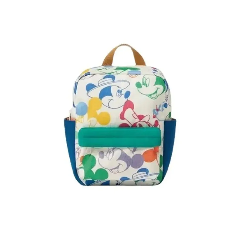 MINISO-Sac à Dos Multifonctionnel Disney pour Enfant, Cartable d'École pour Étudiant, Sacoche à Documents Assortis avec Impression de Souris, Nouvelle Mode 2023