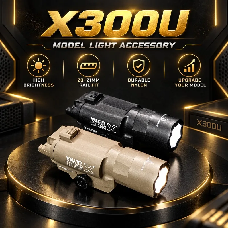 X300U Rail Mount Nylon Illuminator, Bright Torch Light Part Compatible with 20-21mm Standard Rail