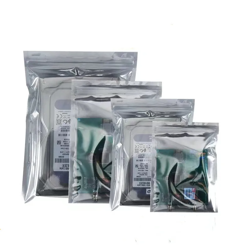 50 Pcs Antistatic Bags Resealable Static Storage Bags, Static Free Bags for Electronics Computer Accessories, Anti Static Bag