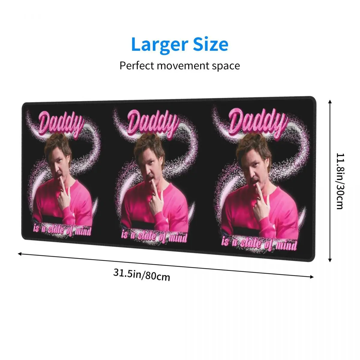 Large Mouse Pad Pedro Pascal Sacred Heart Gamer PC Laptop Mats Keyboard Carpet Computer Gaming Office Accessories Desk Mat