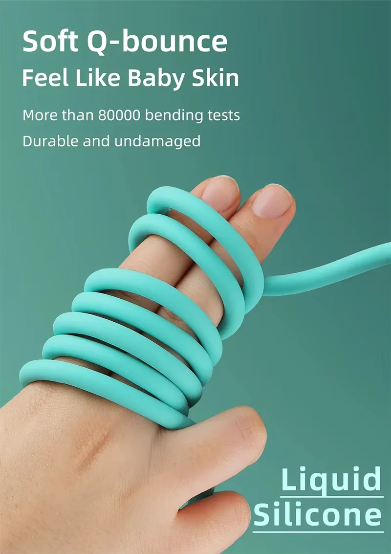 

6A/120W Fast Charging USB Type-C Cable, DIY Custom Liquid Silicone 6-Core Data Cord for Phone Repair, 0.5/1/2/3/4/5/13m