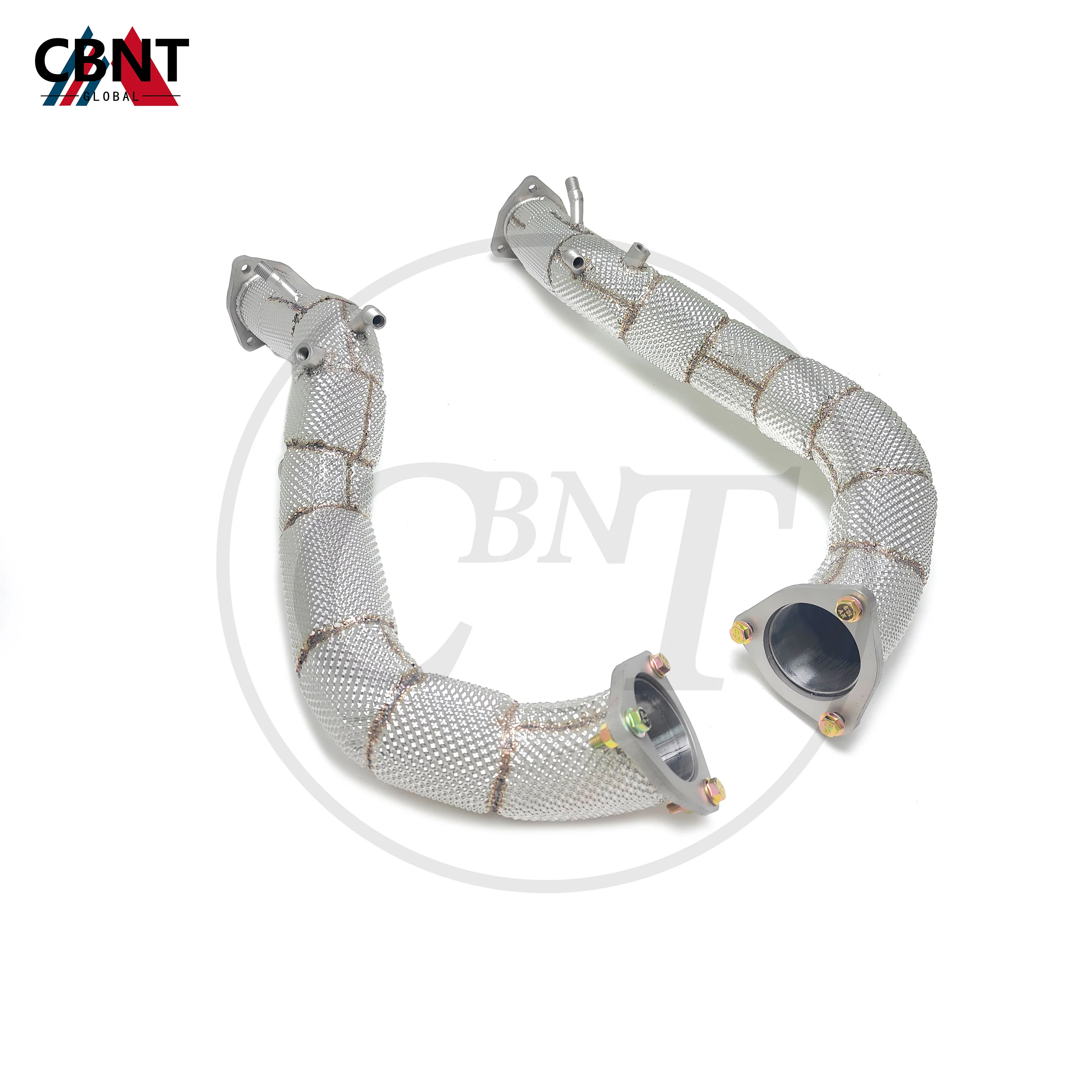 

CBNT Exhaust-header for Porsche Cayman 718 GT4 RS 4.0L with Heat Shield Catted/Catless Downpipe SS304 Exhaust Pipe Systems