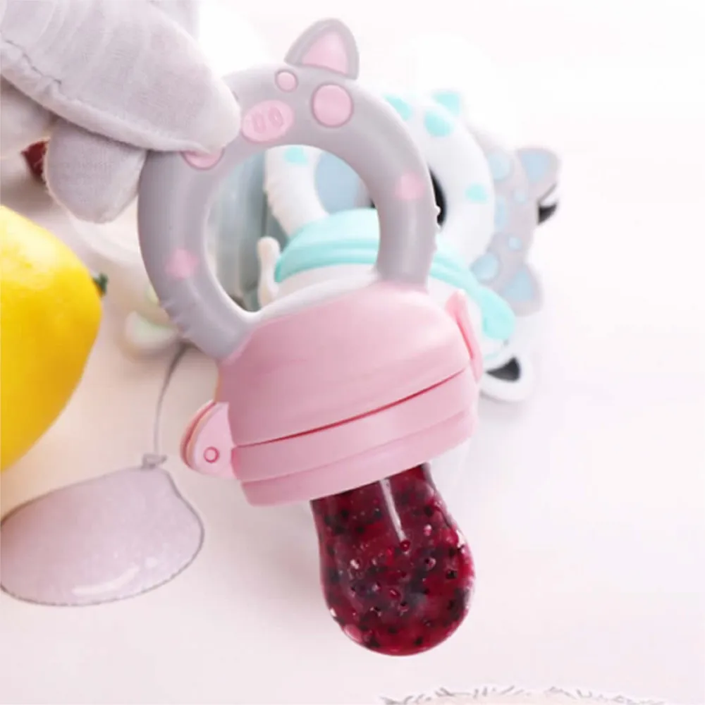 Baby Feeder Tool Newborn Pacifier Baby Spoons Juice Food bit convenient practical device fruit Platos Ustensiles Feeding Spoon