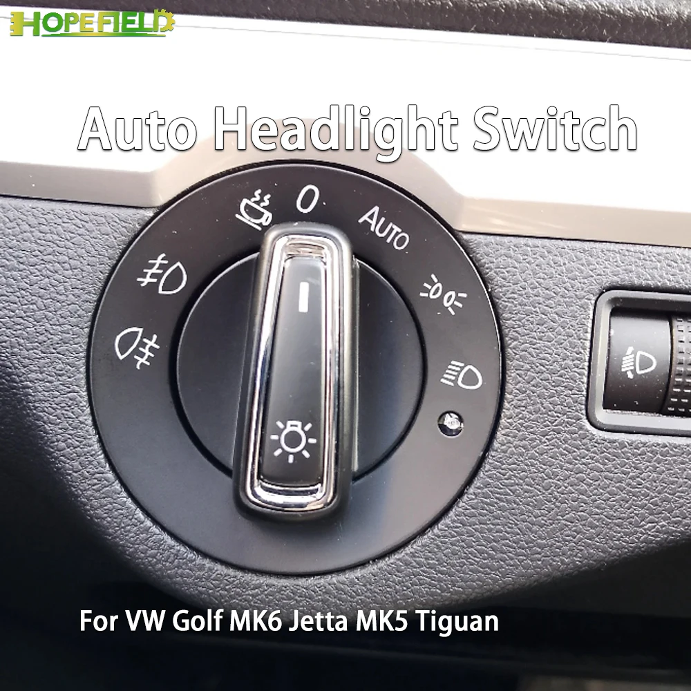 Sensor de Interruptor de Farol Automotivo, Módulo de Controle de Luz de Neblina, Acessórios para VW Passat B6 B7 CC Bora 2014 Amarok Golf 6