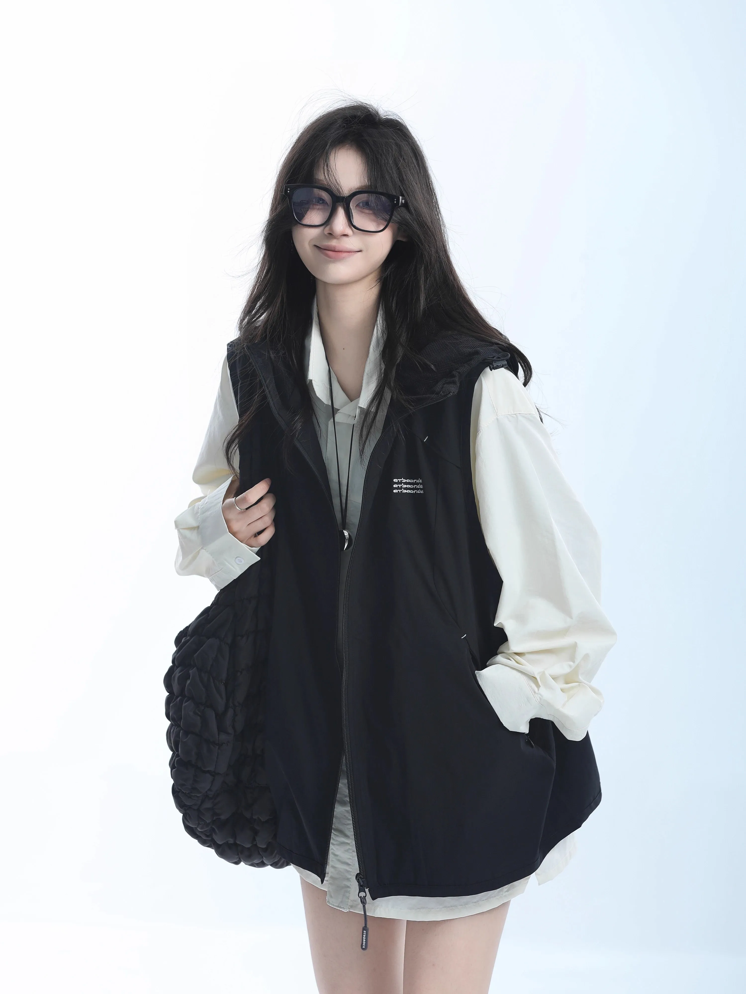 

Vests Waistcoats Thin Womens Vest Black Winter Velvet Sequined Medium-Length Full Lining Banquet Glamour Fashionable Nightclub