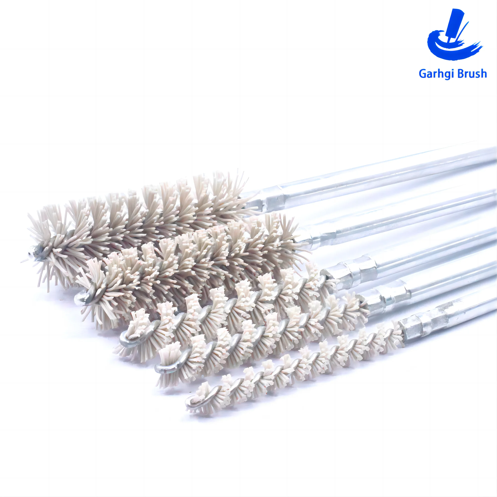 

500Grit Abrasive Nylon Wire Brushes Aluminum Oxide Tube Brushes Internal Bore Cleaning Rust Removal Manual Automatic Power Use
