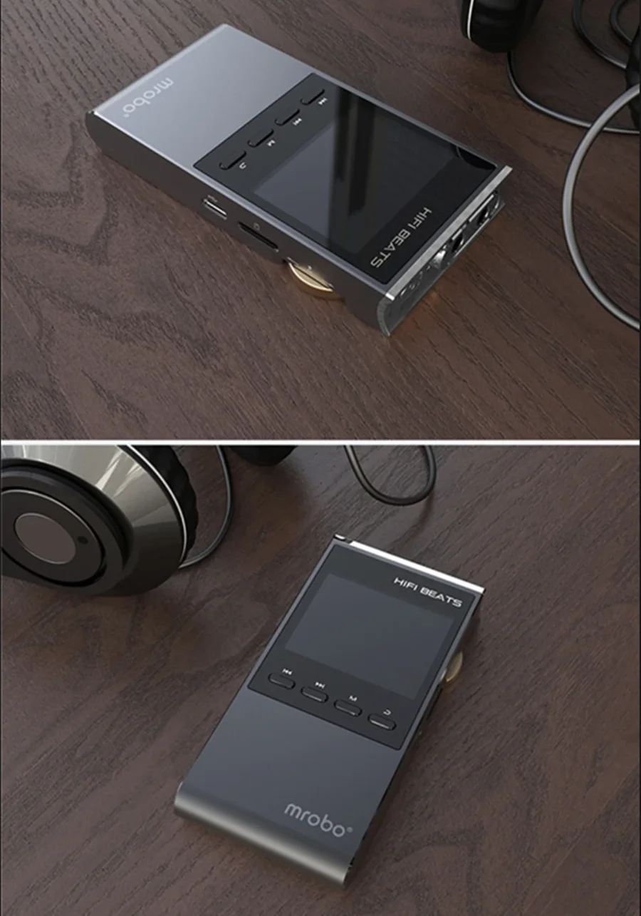 128GB HIFI ضياع مشغل موسيقى MP3 سبائك الألومنيوم الجسم الروتاري التحكم 1.8 بوصة مشغل MP4 مع بطارية 2000mah وقت اللعب الطويل