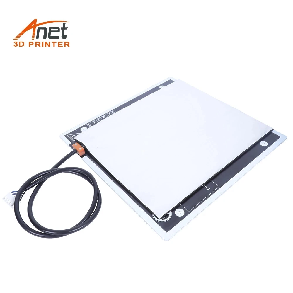 Imagem -04 - Anet Et5 Heatbed Mk3 Alumínio 300*300*3 mm 24v Plataforma de Impressão Cama Quente Aquecimento Algodão para Et5 Pro Et5x 3d Peças da Impressora