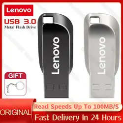 Lenovo USB Flash Drive Флешка 128GB Metal USB 3.0 Pen Drive Key 64GB Type C High Speed Pendrive Mini Flash Drive Memory Stick