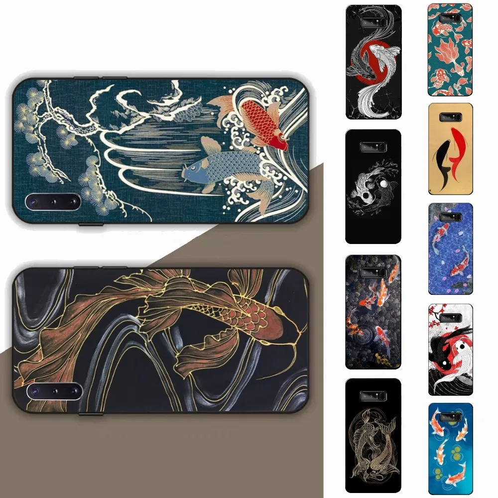 Koi Fish luck Phone Case For Samsung Note 8 9 10 20 pro plus lite M 10 11 20 30 21 31 51 A 21 22 42 02 03