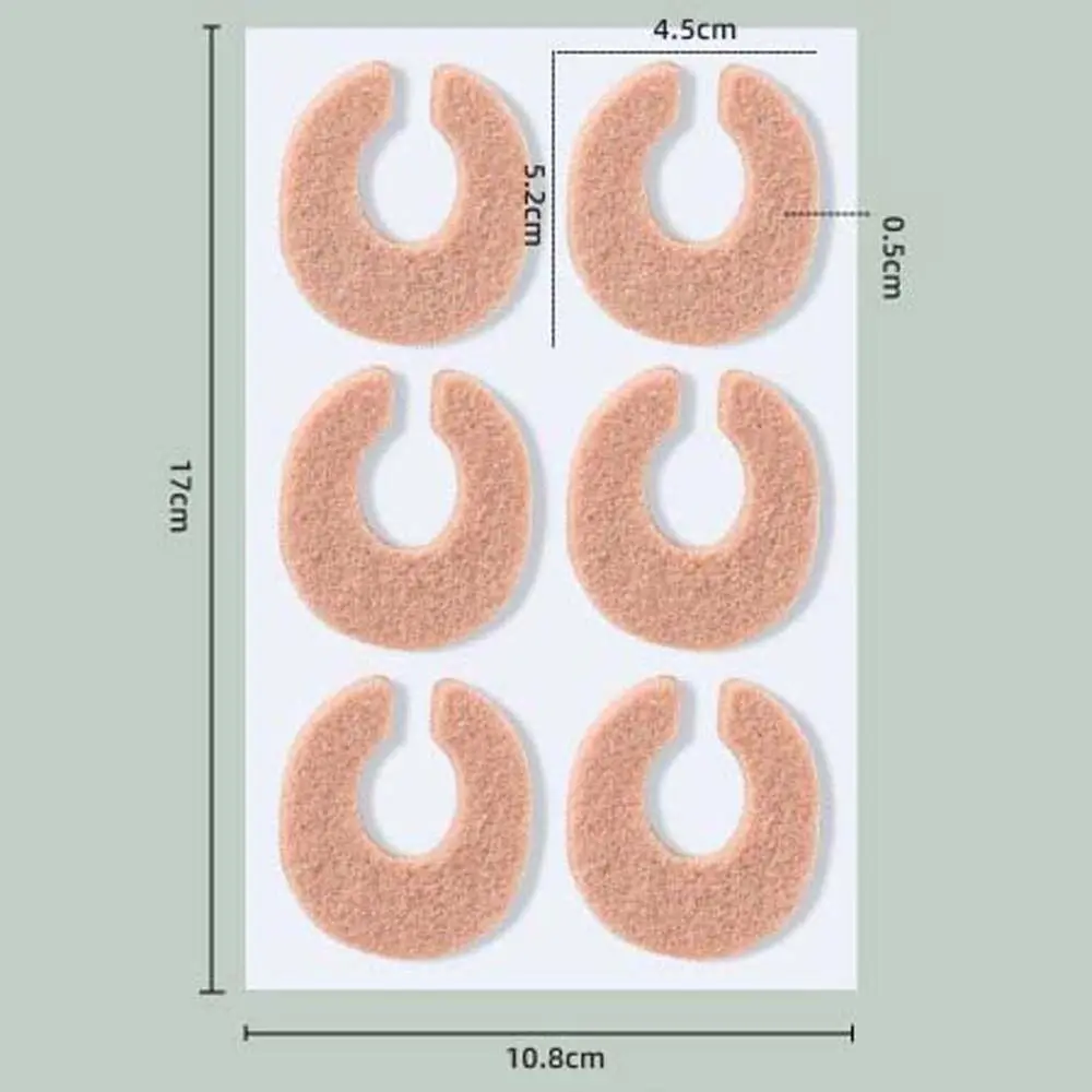 Metatarsal Felt Toe Pads, joanete protetor, almofadas de calo, milho do pé, anti-desgaste adesivo