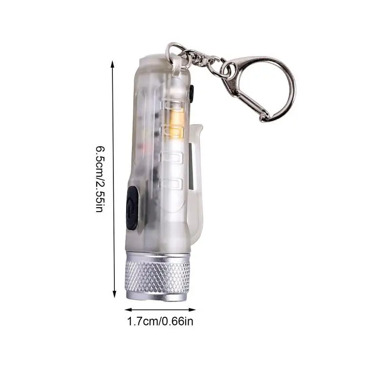 Mini Flashlight Keychain Flashlights Small LED Flashlight Waterproof Key Ring Light For Dog Walking Sleeping Reading Nice Gift