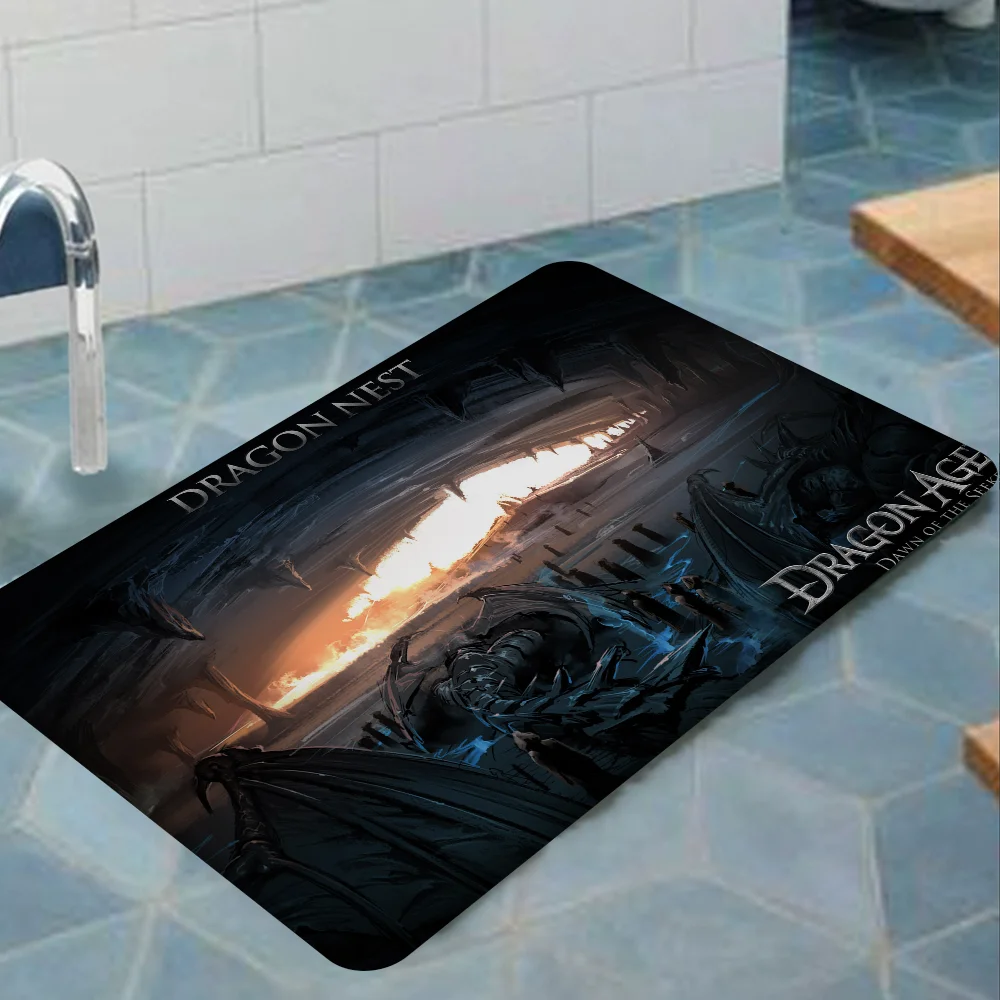 Dragon Age Room Mats Retro Multiple Choice Living Room Kitchen Rug Non-Slip Welcome Rug