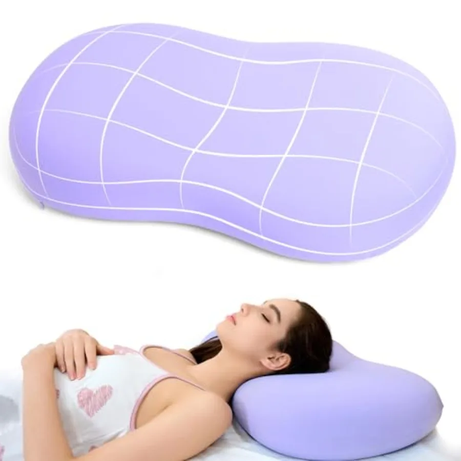 

Memory Foam Pillows - Cervical Neck Pillows for Pain Relief, Ergonomic Contour for Side Back Stomach Sleepers
