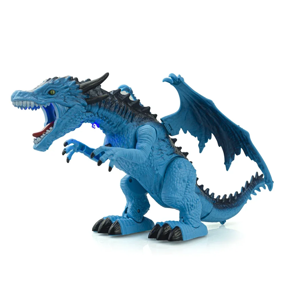 RC Animal Toy Remote Control Dinosaur Tyrannosaurus Spray Fire Sounds Music LED Light Kid Toys for Boys Children Christmas Gifts
