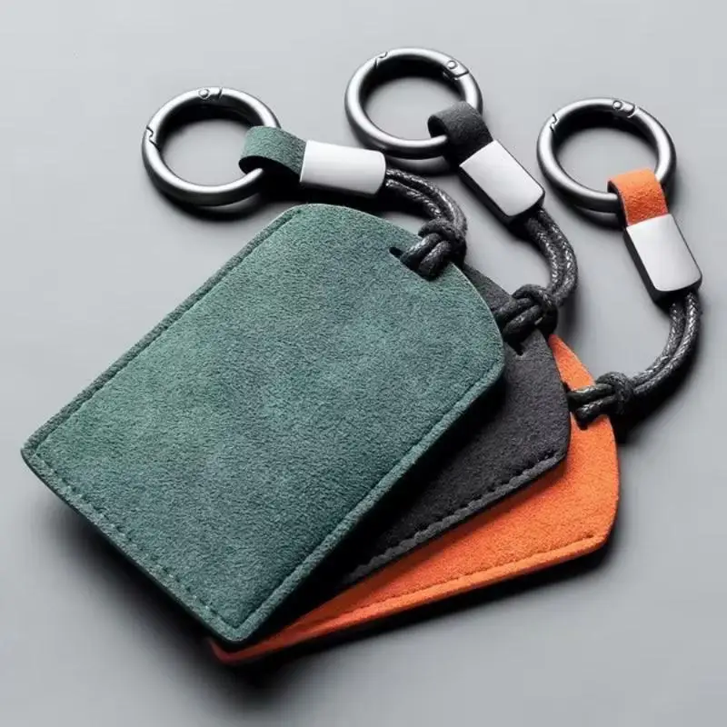 NFC Card Holder Portable Car Flip Top PVC Velvety Lined Cover for 2 Automobile Cards Secure Card Organizer