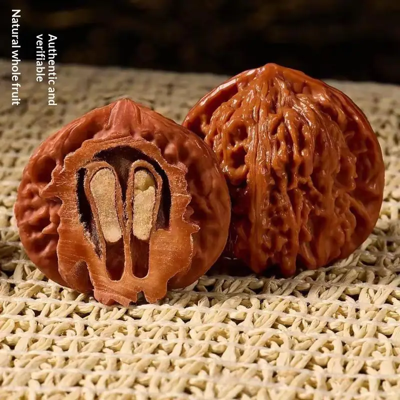 1Pair Creative Natural Wenwan Walnut Health Care Grip Ball Stress Relief Toys